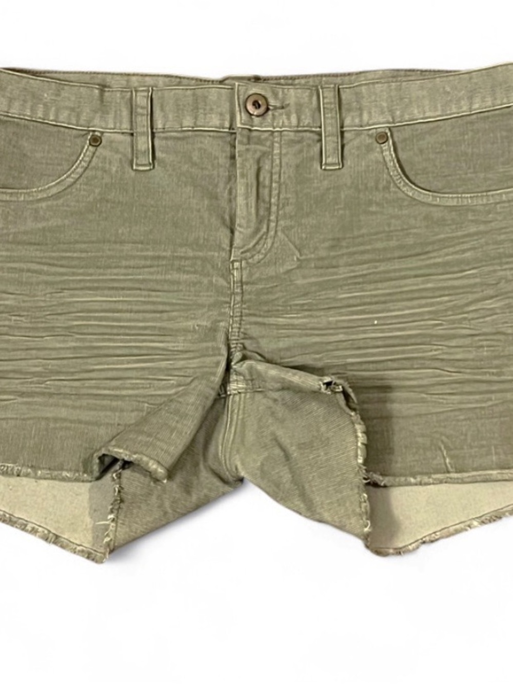 Carve Designs Oahu Olive Corduroy Shorts Size 6